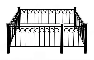 Кованая ограда Подковы